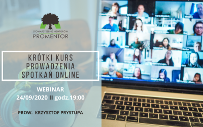 WIEDZA OD FACHOWCÓW ON LINE – STARTUJĄ WEBINARY PROMENTORA.